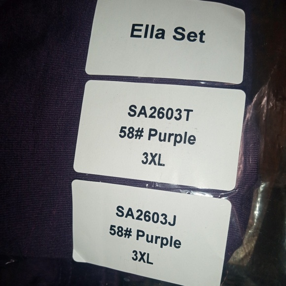 ELLA LOUNGEWEAR SET  LIGHT PLUM 3X  New - Picture 7 of 7